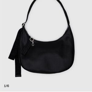 Baggu Medium Recycled Leather Crescent Bag